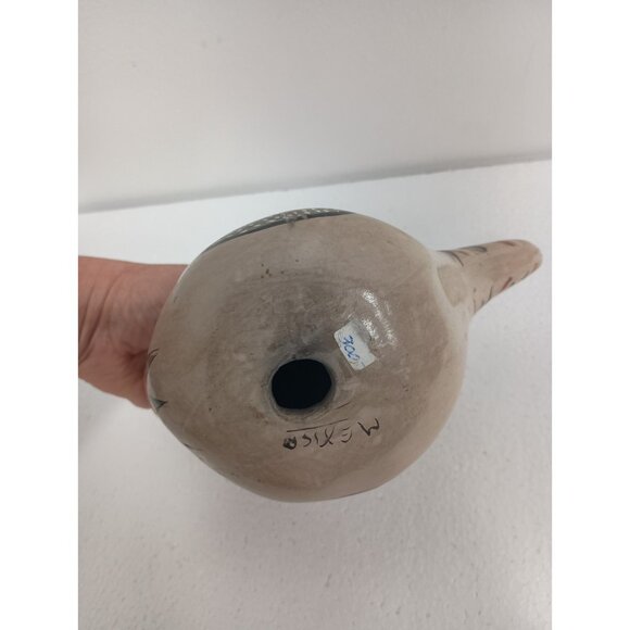 Vintage Tonala Pottery Hand Painted Ceramic Bird Figurine Mexican Folk Art - Picture 7 of 9